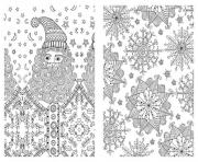 Printable advanced christmas xmas for adults  coloring pages